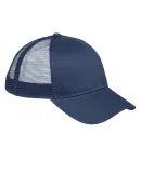 BX019 Big Accessories 6-Panel Structured Trucker C in Navy