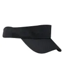 BX022 Big Accessories Sport Visor with Mesh in Black