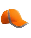 BX023 Big Accessories Reflective Accent Safety Cap in Bright orange