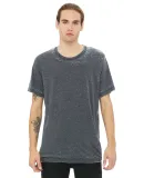 BELLA+CANVAS 3650 Mens Poly-Cotton T-Shirt in Grey acid wash