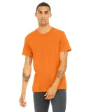 BELLA+CANVAS 3650 Mens Poly-Cotton T-Shirt in Neon orange