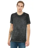 BELLA+CANVAS 3650 Mens Poly-Cotton T-Shirt in Black acid wash