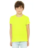 BELLA+CANVAS 3001Y Jersey Youth T-Shirt in Neon yellow