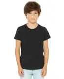 BELLA+CANVAS 3001Y Jersey Youth T-Shirt in Black heather