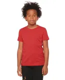 BELLA+CANVAS 3001Y Jersey Youth T-Shirt in Heather red