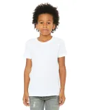 BELLA+CANVAS 3001Y Jersey Youth T-Shirt in Solid wht blend