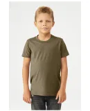 BELLA+CANVAS 3001Y Jersey Youth T-Shirt in Heather olive