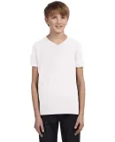 BELLA+CANVAS 3005Y Youth V-Neck T-Shirt WHITE