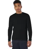 CW26 Champion Logo Performance Long-Sleeve T-Shirt in Black