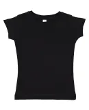 3316 Rabbit Skins® Toddler Girls Fine Jersey T-Sh in Black