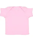 3400 Rabbit Skins® Infant Lap Shoulder T-shirt in Pink