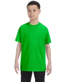 5000B Gildan™ Heavyweight Cotton Youth T-shirt  in Electric green