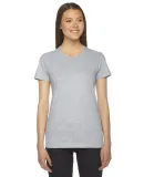 2102 American Apparel Girly Fine Jersey Tee in Heather grey