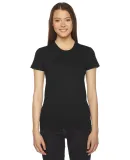 2102 American Apparel Girly Fine Jersey Tee in Black