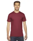 2001 American Apparel Fine USA Made Jersey Tee in Cranberry