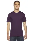 2001 American Apparel Fine USA Made Jersey Tee in Eggplant