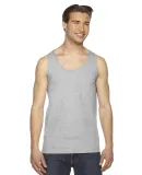 2408 Unisex American Apparel Fine Jersey Tank HEATHER GREY