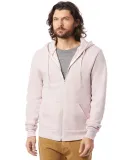 AA9590 Alternative Apparel Rocky Unisex Zip Up Hoo in Eco rose quartz