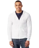 AA9590 Alternative Apparel Rocky Unisex Zip Up Hoo in Eco white