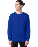 5286 Hanes® Heavyweight Long Sleeve T-shirt in Deep royal