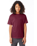 5370 Hanes® Heavyweight 50/50 Youth T-shirt in Maroon