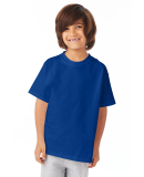 5450 Hanes Authentic Tagless Youth T-shirt in Deep royal