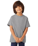 5450 Hanes Authentic Tagless Youth T-shirt in Oxford grey