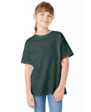 Hanes 5480 Heavyweight Youth T-shirt in Athletic dk gren