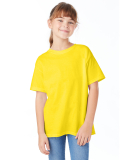 Hanes 5480 Heavyweight Youth T-shirt in Athletic yellow