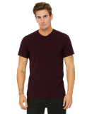 BELLA+CANVAS 3001 Soft Cotton T-shirt in Oxblood black