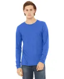 BELLA+CANVAS 3501 Long Sleeve T-Shirt in Tr royal triblnd