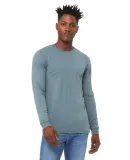 BELLA+CANVAS 3501 Long Sleeve T-Shirt in Denim triblend