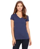 BELLA 6005 Womens V-Neck T-shirt in Navy