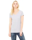 BELLA 6005 Womens V-Neck T-shirt in Athletic heather