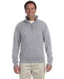 JERZEES SUPER SWEATS 1/4 Zip Sweatshirt with Cadet in Oxford