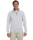 JERZEES SUPER SWEATS 1/4 Zip Sweatshirt with Cadet in Ash