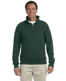 JERZEES SUPER SWEATS 1/4 Zip Sweatshirt with Cadet in Forest green