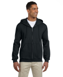 JERZEES 4999 Super Sweats Full Zip Hooded Sweatshi in Black