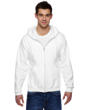 JERZEES 4999 Super Sweats Full Zip Hooded Sweatshi in White