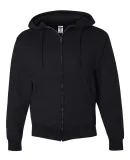 JERZEES 4999 Super Sweats Full Zip Hooded Sweatshi BLACK