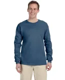 2400 Gildan Ultra Cotton Long Sleeve T Shirt  in Indigo blue