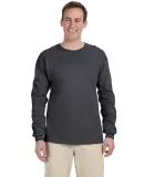 2400 Gildan Ultra Cotton Long Sleeve T Shirt  in Charcoal