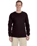 2400 Gildan Ultra Cotton Long Sleeve T Shirt  in Dark chocolate