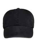 Anvil 146 Pigment-Dyed Unstructured Dad Hat BLACK