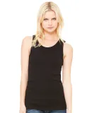 BELLA 1080 Womens Ribbed Tank Top in Black