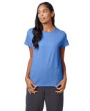 Hanes Ladies Nano T Cotton T Shirt SL04 in Carolina blue