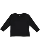 Rabbit Skins® 3311 Toddler Long Sleeve T-shirt in Black