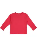 Rabbit Skins® 3311 Toddler Long Sleeve T-shirt in Red