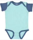 4400 Onsie Rabbit Skins® Infant Lap Shoulder Cree in Chill/ indigo