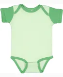 4400 Onsie Rabbit Skins® Infant Lap Shoulder Cree in Mint/ grass